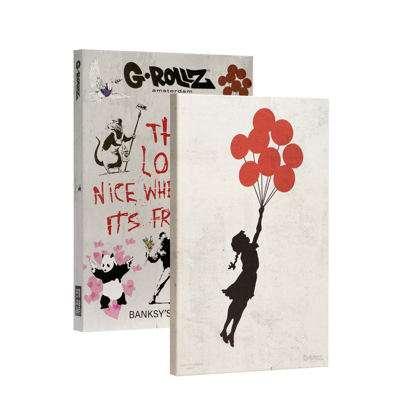 Граффити Бэнкси – Balloon Girl на холсте Граффити Бэнкси – Balloon Girl на холсте