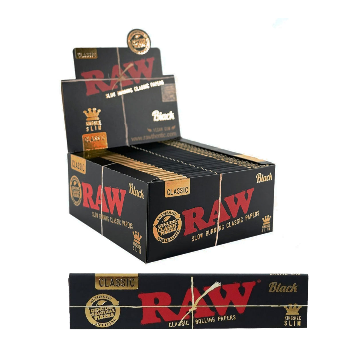 Бумага RAW | Black King Size Slim RAW | Black King Size Slim