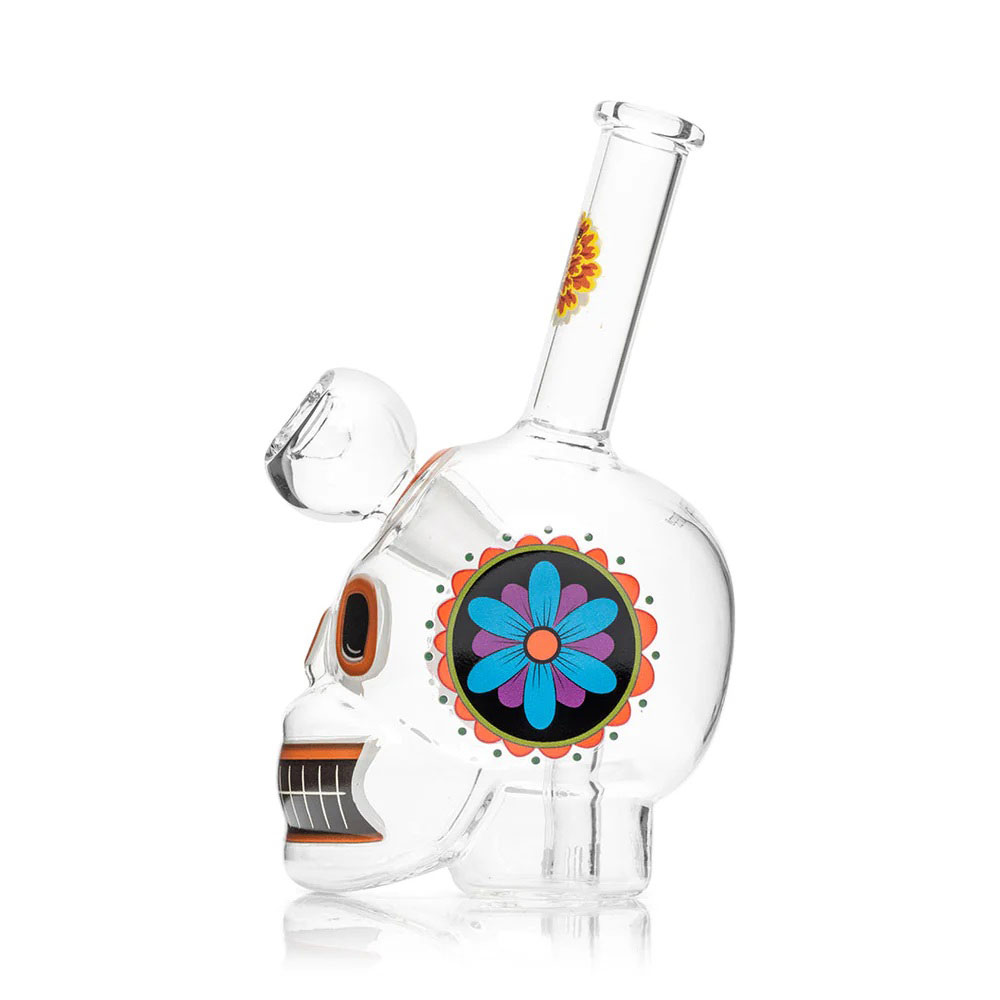 Бонг Hemper Dia De Los Muertos Skull Mini Бонг Hemper Dia De Los Muertos Skull