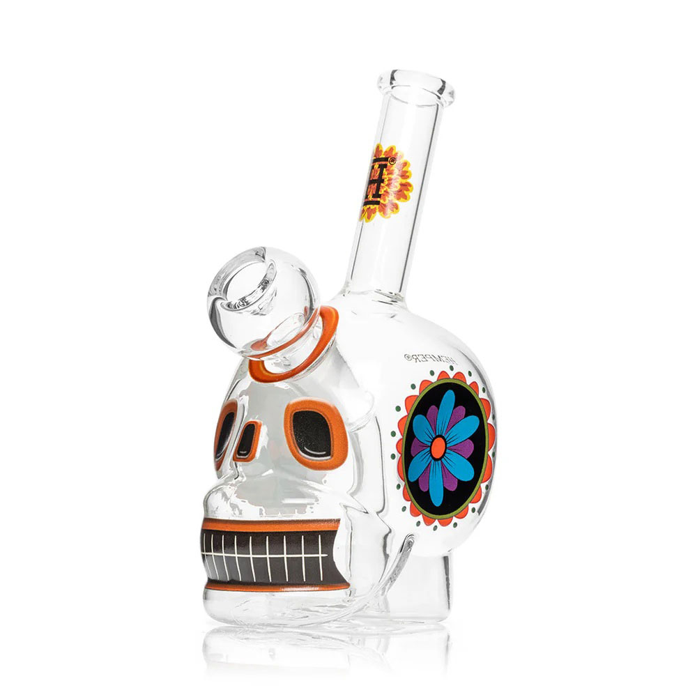 Бонг Hemper Dia De Los Muertos Skull Mini Бонг Hemper Dia De Los Muertos Skull