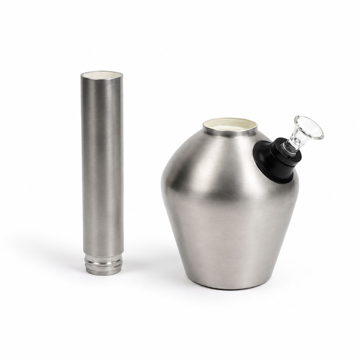 Металлический бонг Chill Steel Pipes Silver bong_Chill Silver