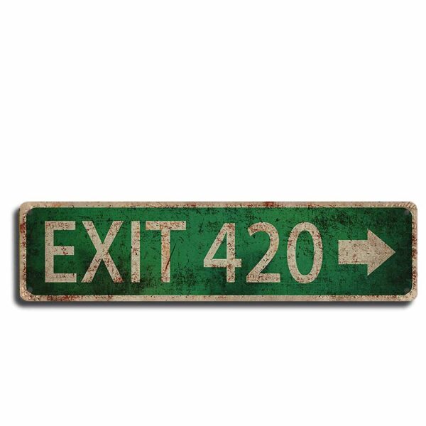 Табличка «EXIT 420»