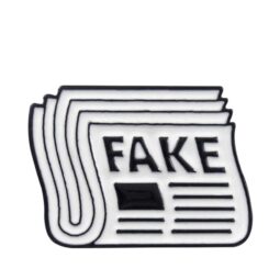 Значок из металла «Fake»