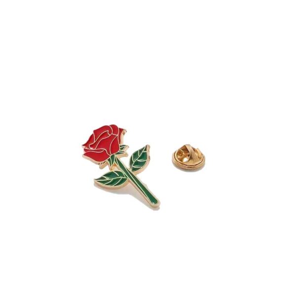 Значок з металу «Троянда кохання»