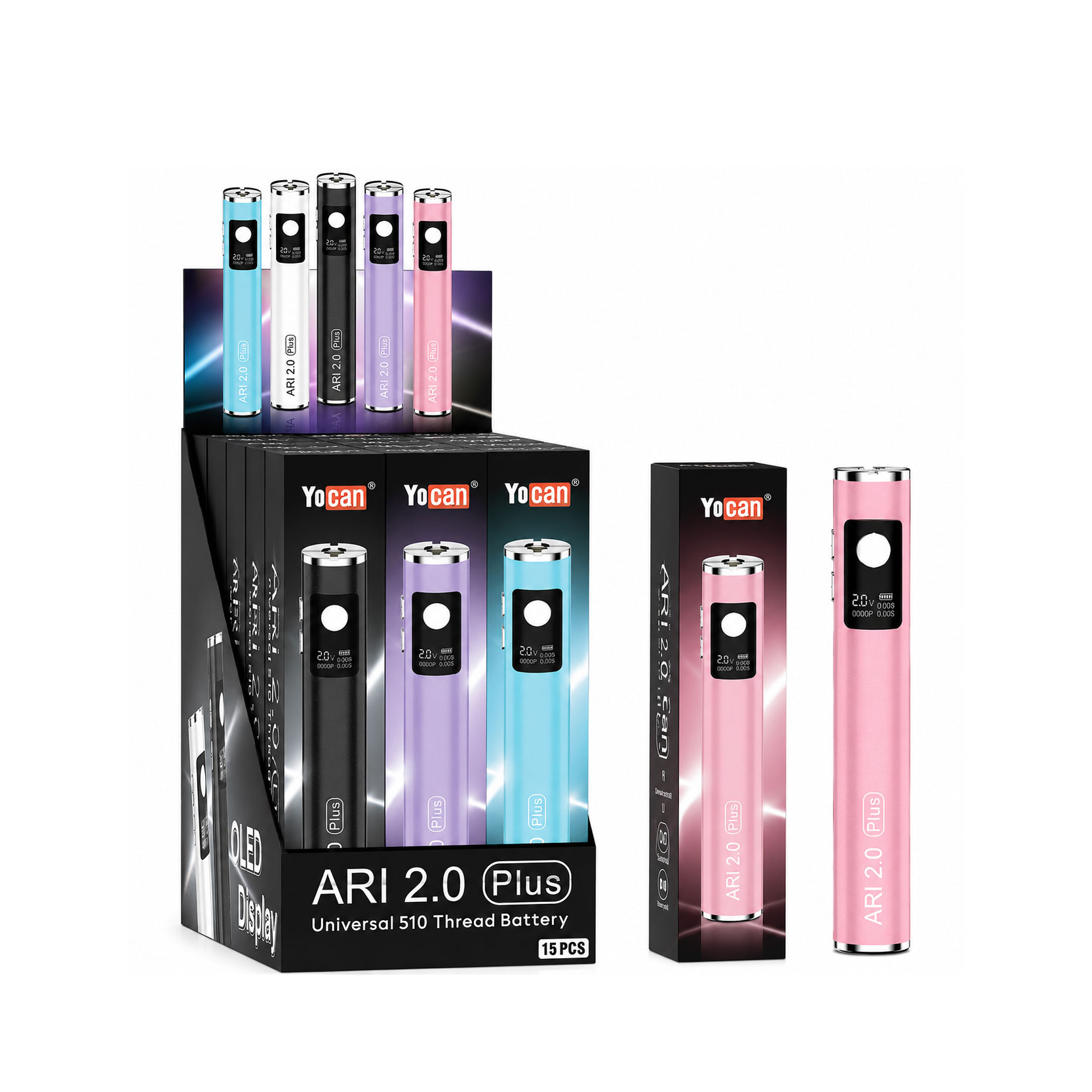 Аккумулятор Yocan ARI 2.0 Plus Аккумулятор для картриджей 510