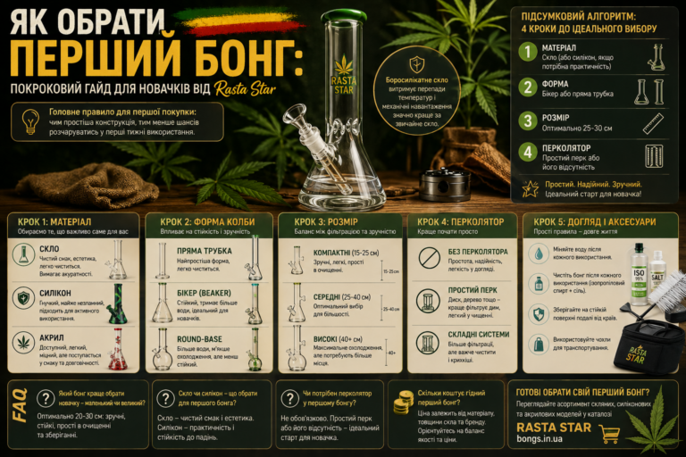 Elementor Single Post #45847 Як обрати перший бонг: гайд для новачків | Rasta Star