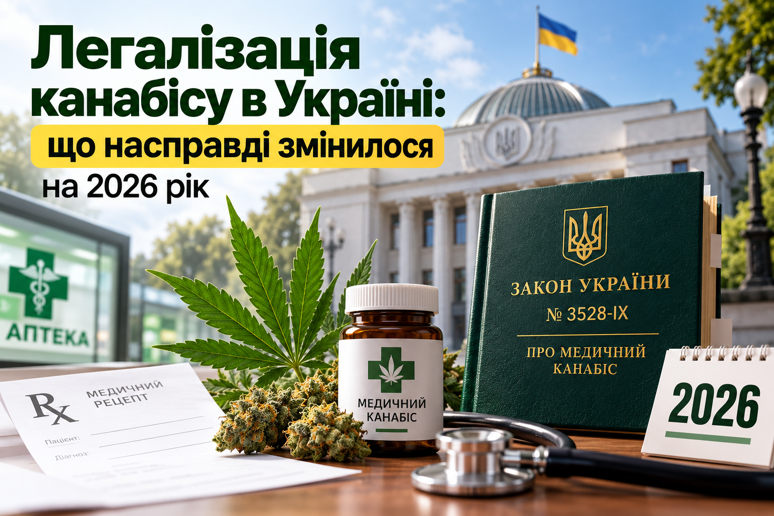 Легалізація канабісу в Україні 2026: що змінилося і чи легальний CBD Легалізація канабісу в Україні 2026: що змінилося